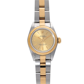 ロレックス オイスターパーペチュアル 67193 シャンパン レディース 時計 【中古】【wristwatch】