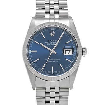 ロレックス デイトジャスト 16234 ブルー メンズ 時計 【中古】【wristwatch】