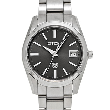 シチズン ザ・シチズン エコドライブ AQ4080-52E ブラック メンズ 時計 【中古】【wristwatch】