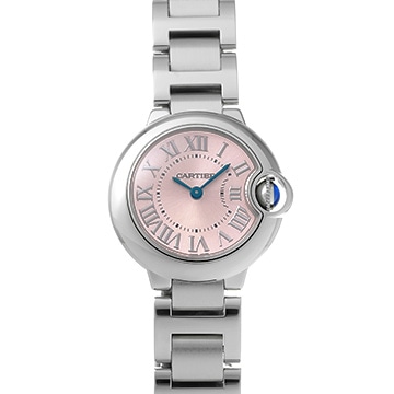 カルティエ バロンブルー ドゥ カルティエ 28mm W6920038 ピンク レディース 時計 【中古】【wristwatch】