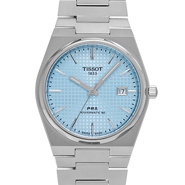 ティソ PRX パワーマティック 80 T137.407.11.351.00 アイスブルー メンズ 時計 【中古】【wristwatch】