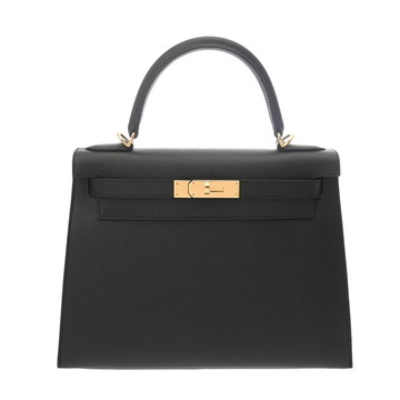 エルメス ケリー 28 外縫い 2WAY ブラック ヴォーエプソン レディース バッグ 【新品】【bag】