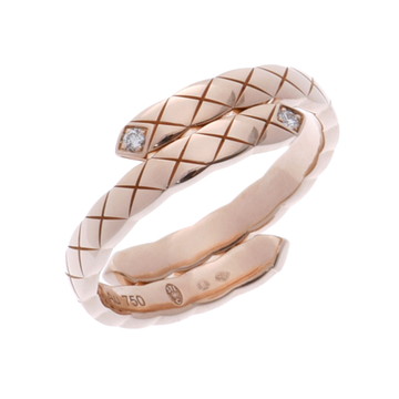 シャネル ココクラッシュリング #57 2PD ゴールド J11969 K18ピンクゴールド PG レディース ジュエリー 【中古】【jewelry】
