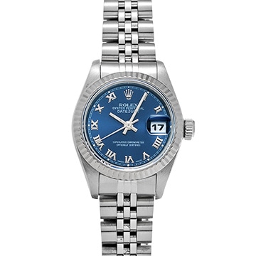 ロレックス デイトジャスト 69174 ブルー レディース 時計 【中古】【wristwatch】
