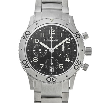 ブレゲ トランスアトランティック タイプXX 3820TI/K2/TW9 ブラック メンズ 時計 【中古】【wristwatch】