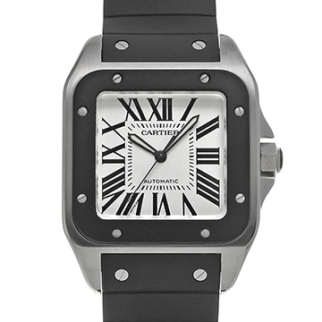 カルティエ サントス100 LM W20121U2 シルバー メンズ 時計 【中古】【wristwatch】