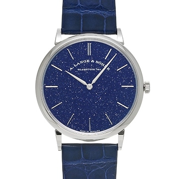 ランゲ＆ゾーネ サクソニア・フラッハ 205.086 コッパーブルー メンズ 時計 【中古】【wristwatch】