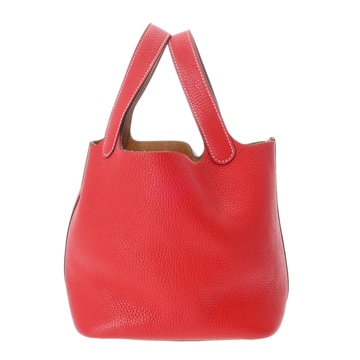エルメス ピコタン ロックPM カザック ゴールド/ルージュクー トリヨンクレマンス レディース バッグ 【中古】【bag】