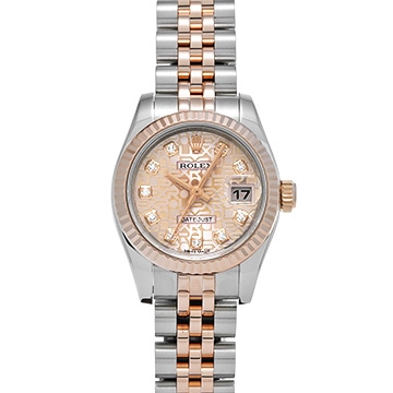 ロレックス デイトジャスト 179171G ピンクコンピュータ/ダイヤモンド レディース 時計 【中古】【wristwatch】