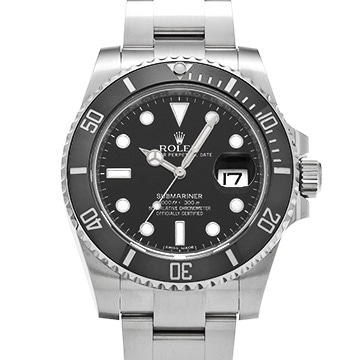 ロレックス サブマリーナ デイト 116610LN ブラック メンズ 時計 【中古】【wristwatch】