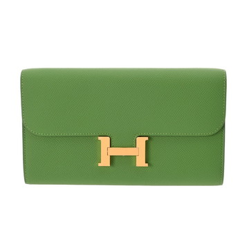 エルメス コンスタンス ロングトゥーゴー ヴェールユッカ ヴォーエプソン レディース 財布 【中古】【purse】