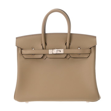 エルメス バーキン 25 ヴェルソ ベージュマルファ/グリベール ヴォースイフト レディース バッグ 【中古】【bag】