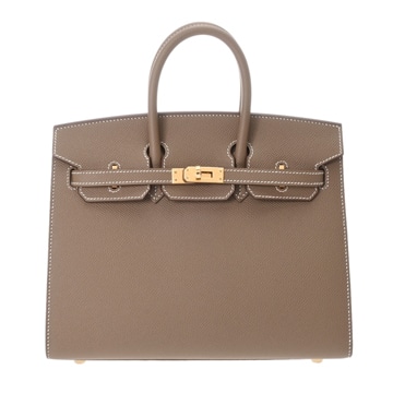 エルメス バーキン 25 セリエ エトゥープ ヴォーエプソン レディース バッグ 【未使用】【bag】