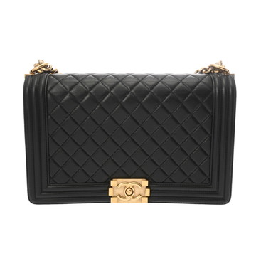 シャネル ボーイシャネル チェーンショルダー28cm ブラック A92193 ラムスキン レディース バッグ 【中古】【bag】