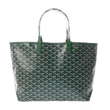 ゴヤール ヘリンボーン サンルイ PM グリーン PVC/カーフ ユニセックス バッグ 【未使用】【bag】