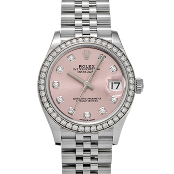 ロレックス デイトジャスト 31 278384RBR ピンク/ダイヤモンド ユニセックス 時計 【中古】【wristwatch】