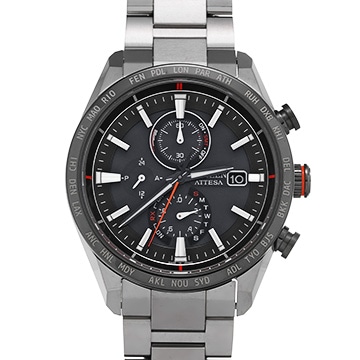 シチズン アテッサ AT8189-61E ブラック メンズ 時計 【中古】【wristwatch】