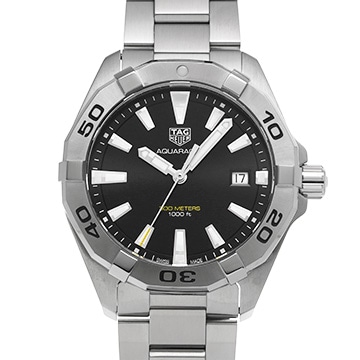 タグ ホイヤー アクアレーサー クォーツ WBD1110.BA0928 ブラック メンズ 時計 【中古】【wristwatch】