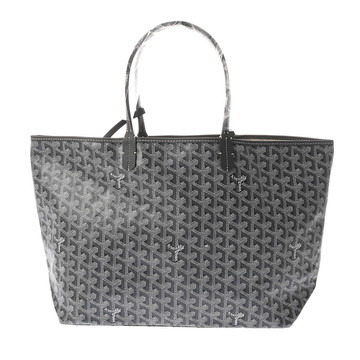 ゴヤール ヘリンボーン サンルイ PM グレー PVC/カーフ ユニセックス バッグ 【未使用】【bag】