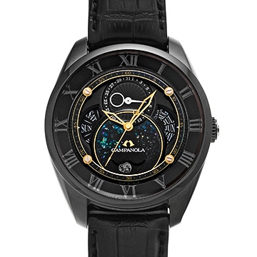 シチズン カンパノラ リングソーラー 星願 BU0024-02F ブラック メンズ 時計 【中古】【wristwatch】
