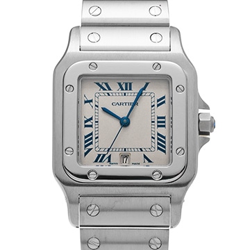 カルティエ サントス ガルベ LM W20018D6 アイボリー レディース 時計 【中古】【wristwatch】