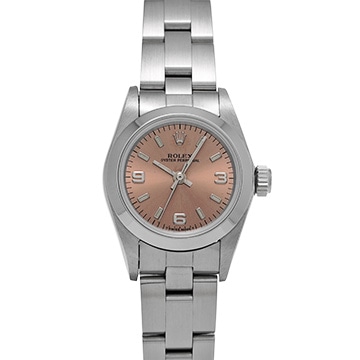 ロレックス オイスターパーペチュアル 67180 ピンク レディース 時計 【中古】【wristwatch】