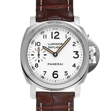 パネライ ルミノール 8デイズ ブラックシール　世界限定500本 PAM00602 ホワイト メンズ 時計 【中古】【wristwatch】