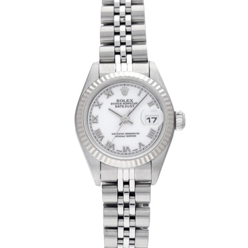 ロレックス デイトジャスト 69174 ホワイト レディース 時計 【中古】【wristwatch】