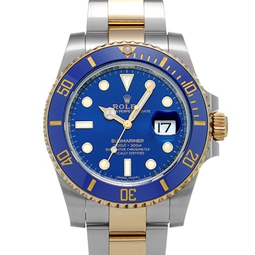 ロレックス サブマリーナ デイト 116613LB ブルー メンズ 時計 【中古】【wristwatch】