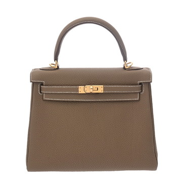 エルメス ケリー 25 内縫い 2WAY   エトゥープ トゴ レディース バッグ 【未使用】【bag】
