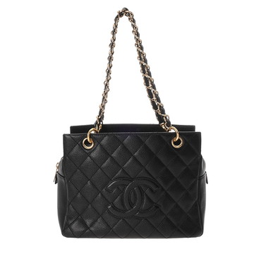 シャネル マトラッセ PTT チェーントート ブラック A18004 キャビアスキン レディース バッグ 【中古】【bag】