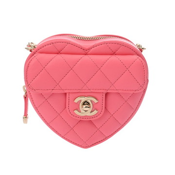 シャネル マトラッセ チェーンクラッチ ピンク AP2784 ラムスキン レディース バッグ 【未使用】【bag】