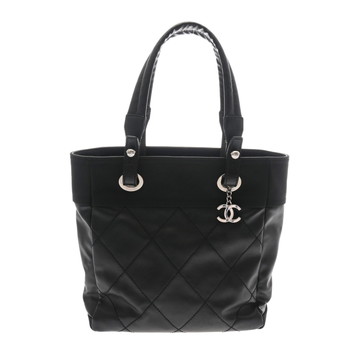 シャネル トート PM パリビアリッツ ブラック A34208 コーティングキャンバス レディース バッグ 【中古】【bag】