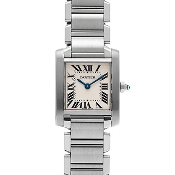 カルティエ タンクフランセーズ SM　 W51008Q3 シルバー レディース 時計 【中古】【wristwatch】