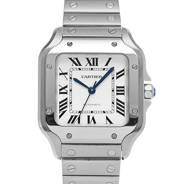 カルティエ サントス ドゥ カルティエ MM WSSA0029 シルバー メンズ 時計 【中古】【wristwatch】