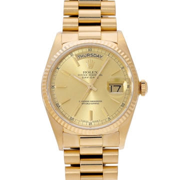 ロレックス デイデイト 18038 シャンパン メンズ 時計 【中古】【wristwatch】