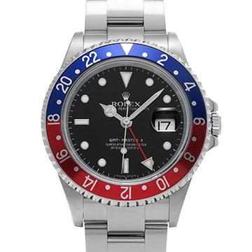 ロレックス GMTマスターII スティックダイヤル 16710 ブラック メンズ 時計 【中古】【wristwatch】