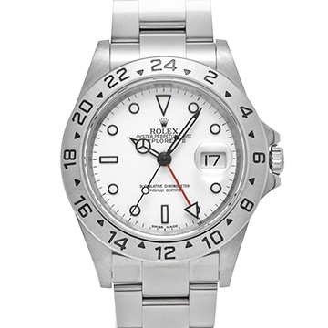 ロレックス エクスプローラーII 16570 ホワイト メンズ 時計 【中古】【wristwatch】