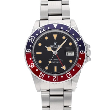 ロレックス GMTマスター 16750 ブラック メンズ 時計 【中古】【wristwatch】