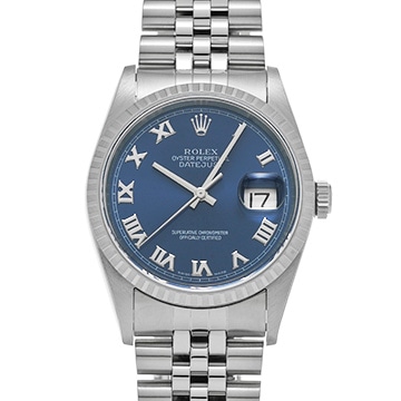 ロレックス デイトジャスト 16220 ブルー メンズ 時計 【中古】【wristwatch】