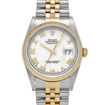 ロレックス デイトジャスト 16233 ホワイト メンズ 時計 【中古】【wristwatch】
