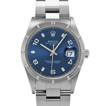 ロレックス オイスターパーペチュアル デイト 15210 ブルー メンズ 時計 【中古】【wristwatch】