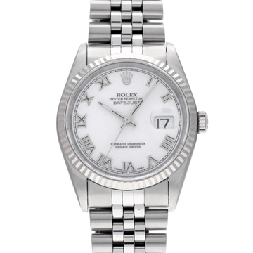 ロレックス デイトジャスト 16234 ホワイト メンズ 時計 【中古】【wristwatch】