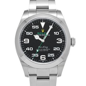 ロレックス エアキング 116900 ブラック メンズ 時計 【中古】【wristwatch】