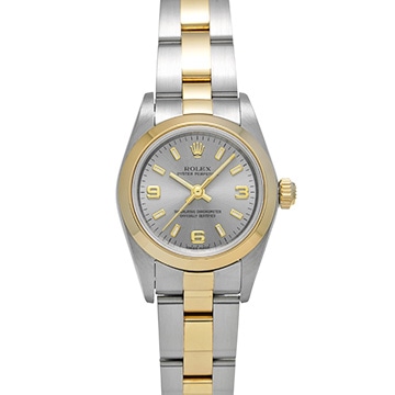ロレックス オイスターパーペチュアル 76183 グレー レディース 時計 【中古】【wristwatch】