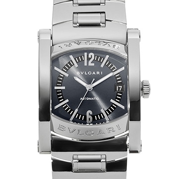 ブルガリ アショーマ AA44S ブルーグレー メンズ 時計 【中古】【wristwatch】
