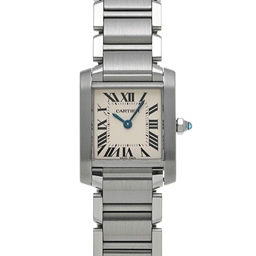 カルティエ タンクフランセーズ SM W51008Q3 シルバー レディース 時計 【中古】【wristwatch】