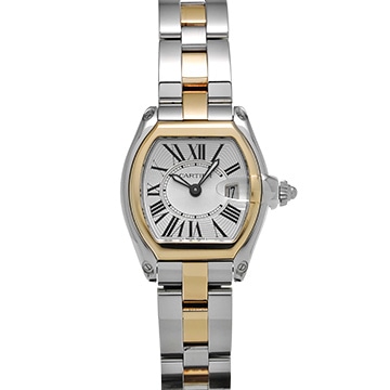カルティエ ロードスター SM W62026Y4 シルバー レディース 時計 【中古】【wristwatch】