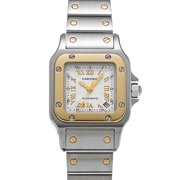 カルティエ サントス ガルベ SM 20周年記念モデル W20045C4 シルバー レディース 時計 【中古】【wristwatch】
