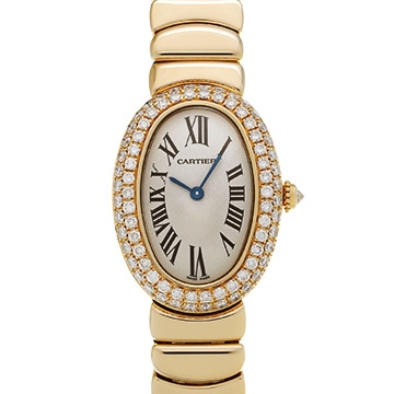 カルティエ ベニュワール WB5096W1 アイボリー レディース 時計 【中古】【wristwatch】